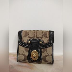 Coach Legacy Signature Turnlock Wallet